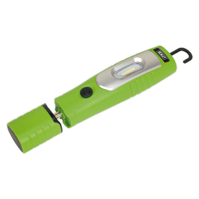 Rechargeable 360¡ Inspection Lamp 7 SMD + 3W LED Green Lithium-ion | Pipe Manufacturers Ltd..