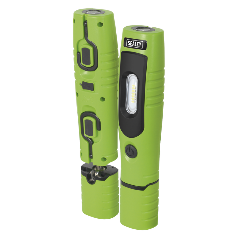 Rechargeable 360¡ Inspection Lamp 7 SMD + 3W LED Green Lithium-ion | Pipe Manufacturers Ltd..