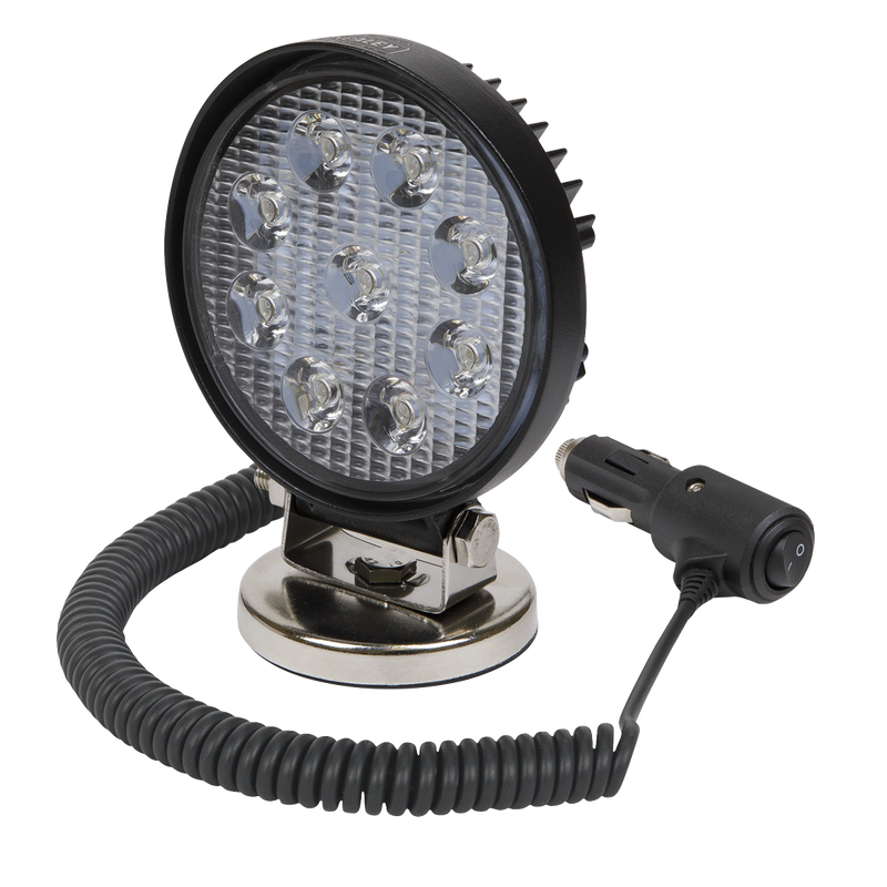 Round Work Light with Magnetic Base 27W LED | Pipe Manufacturers Ltd..