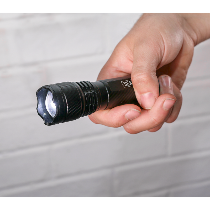 Aluminium Torch 3W XPE CREE LED Adjustable Focus 3 x AAA Cell | Pipe Manufacturers Ltd..