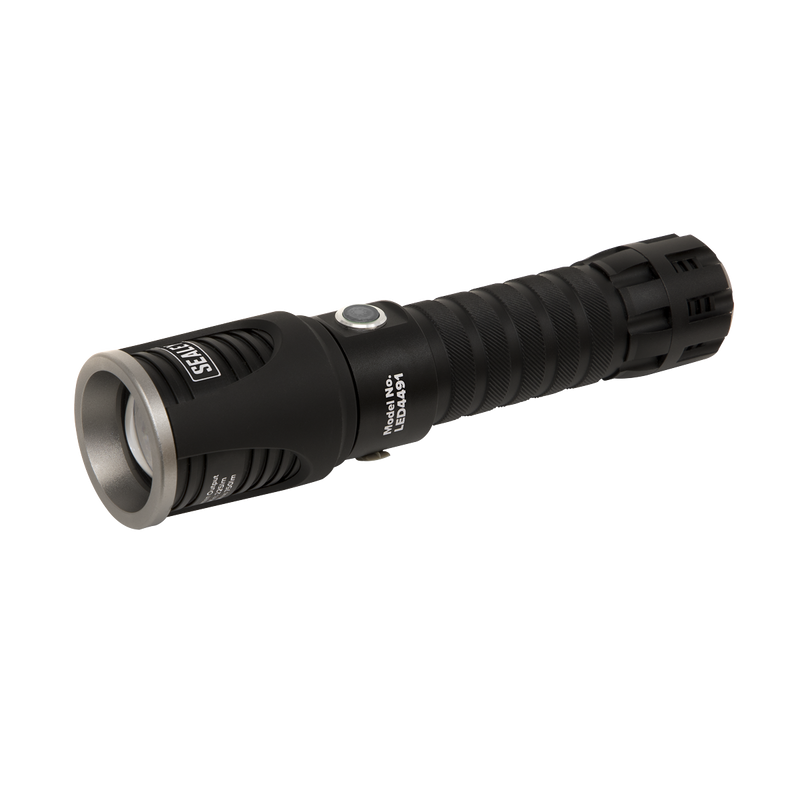 Aluminium Torch 5W CREE XPG LED Adjustable Focus Rechargeable with USB Port | Pipe Manufacturers Ltd..