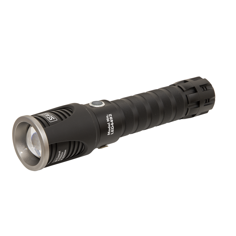 Aluminium Torch 10W CREE XM-L LED Adjustable Focus Rechargeable with USB Port | Pipe Manufacturers Ltd..