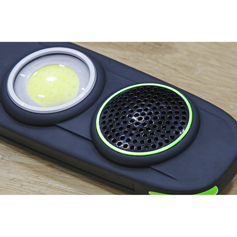 Rechargeable Torch with Wireless Speaker 10W COB LED | Pipe Manufacturers Ltd..