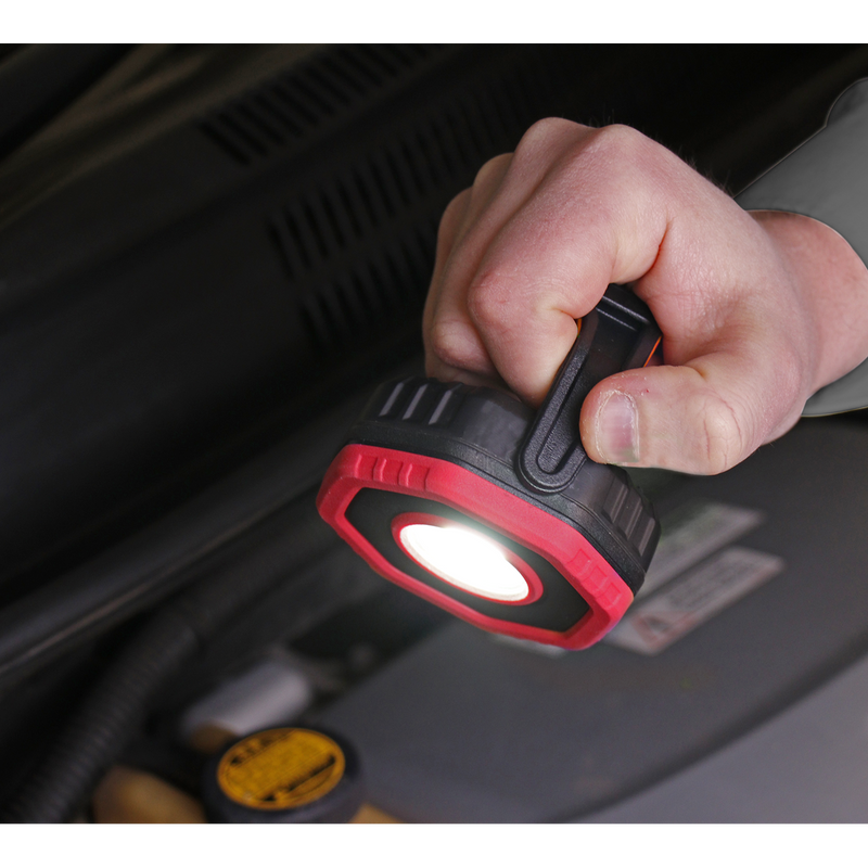 Rechargeable Pocket Floodlight with Magnet 360¡ 7W COB LED - Red | Pipe Manufacturers Ltd..