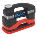 Tyre Inflator/Mini Air Compressor with Work Light Twin Cylinder 12V | Pipe Manufacturers Ltd..