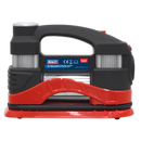 Tyre Inflator/Mini Air Compressor with Work Light Twin Cylinder 12V | Pipe Manufacturers Ltd..