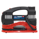 Tyre Inflator/Mini Air Compressor with Work Light Twin Cylinder 12V | Pipe Manufacturers Ltd..