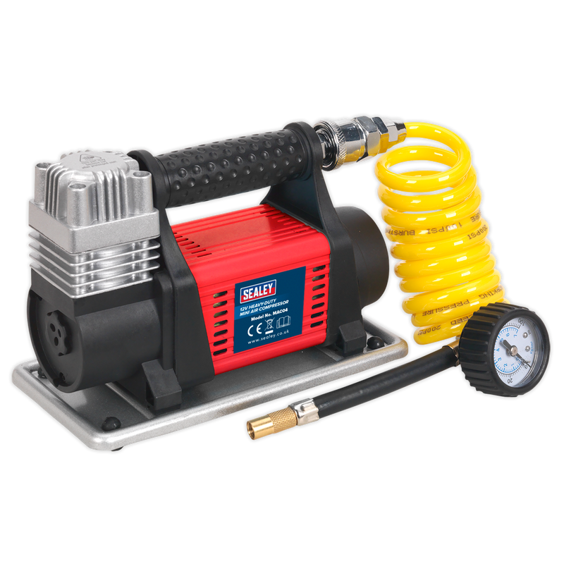 Tyre Inflator/Mini Air Compressor 12V Heavy-Duty | Pipe Manufacturers Ltd..