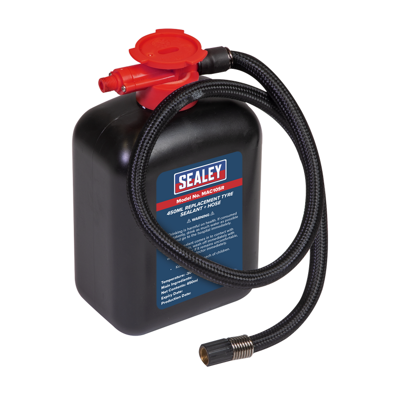 Replacement Tyre Sealant 450ml + Hose | Pipe Manufacturers Ltd..