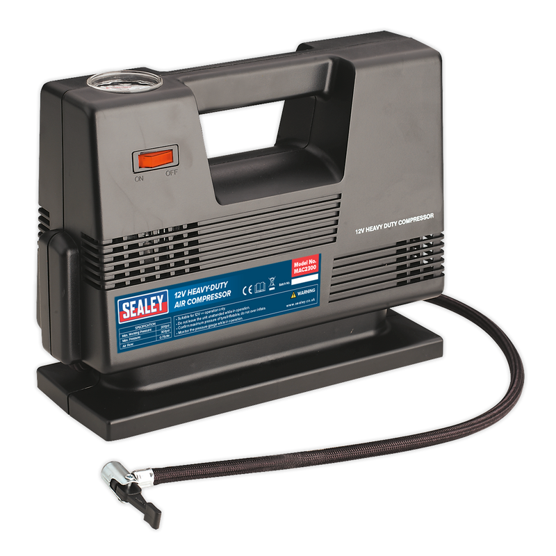 Tyre Inflator/Air Compressor 12V Heavy-Duty | Pipe Manufacturers Ltd..