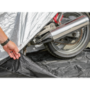 Motorcycle Coverall - Large with Solar Panel Pocket | Pipe Manufacturers Ltd..