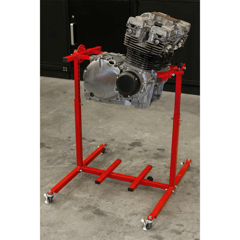 Engine Rebuild Stand - Multi Cylinder 75kg Capacity | Pipe Manufacturers Ltd..