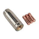 Conical Nozzle x 1 Contact Tip 0.6mm x 3 MB14 | Pipe Manufacturers Ltd..