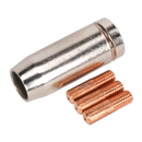 Conical Nozzle x 1 Contact Tip 0.8mm x 3 MB14 | Pipe Manufacturers Ltd..