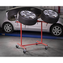 Alloy Wheel Painting/Repair Stand Heavy-Duty - 4 Wheel Capacity | Pipe Manufacturers Ltd..