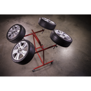 Alloy Wheel Painting/Repair Stand Heavy-Duty - 4 Wheel Capacity | Pipe Manufacturers Ltd..