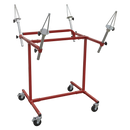 Alloy Wheel Painting/Repair Stand Heavy-Duty - 4 Wheel Capacity | Pipe Manufacturers Ltd..