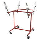 Alloy Wheel Painting/Repair Stand Heavy-Duty - 4 Wheel Capacity | Pipe Manufacturers Ltd..