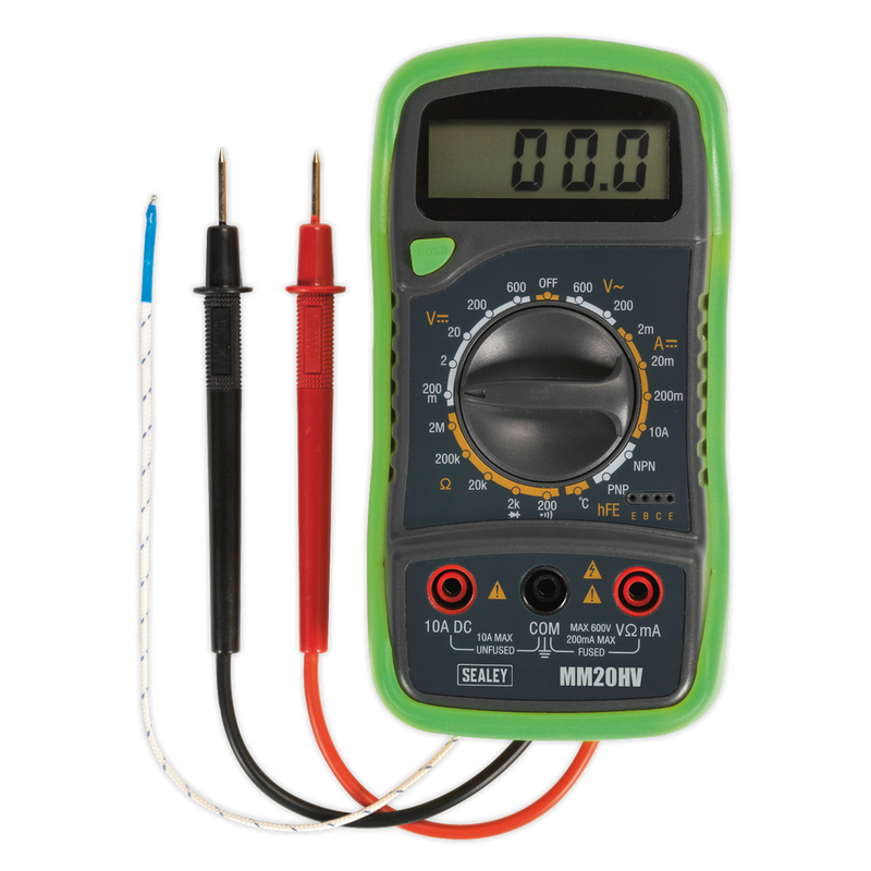 Digital Multimeter 8 Function with Thermocouple Hi-Vis | Pipe Manufacturers Ltd..