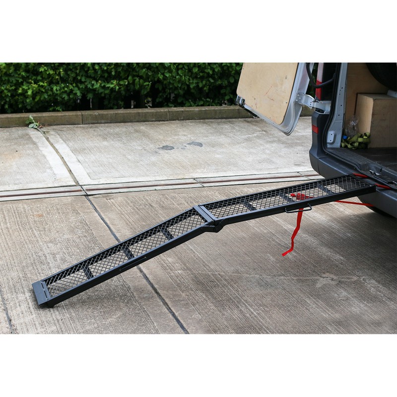 Steel Mesh Folding Loading Ramp 360kg Capacity | Pipe Manufacturers Ltd..