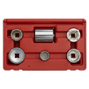 Motorcycle Swingarm Lock Nut Socket Set 6pc