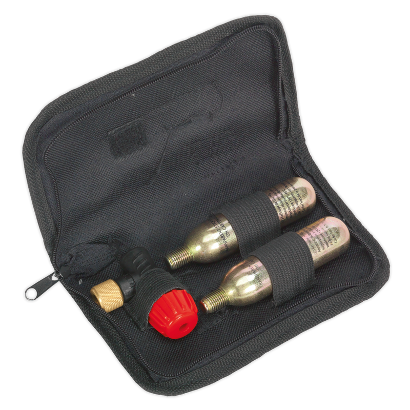 Motorcycle CO2 Emergency Tyre Inflator Kit | Pipe Manufacturers Ltd..