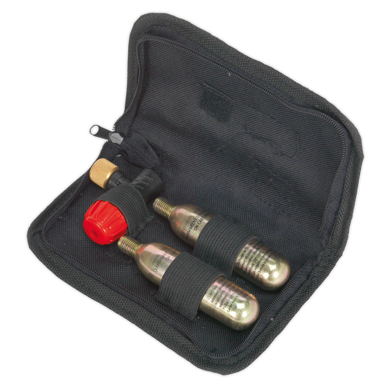 Motorcycle CO2 Emergency Tyre Inflator Kit | Pipe Manufacturers Ltd..