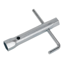 Double End Long Reach Spark Plug Box Spanner 17/21mm with L-Bar | Pipe Manufacturers Ltd..