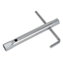 Double End Long Reach Spark Plug Box Spanner 14/16mm with L-Bar | Pipe Manufacturers Ltd..