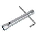 Double End Long Reach Spark Plug Box Spanner 18/21mm with L-Bar | Pipe Manufacturers Ltd..