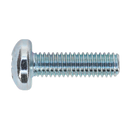 Machine Screw M6 x 20mm Pan Head Pozi Zinc DIN 7985z Pack of 50 | Pipe Manufacturers Ltd..