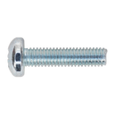 Machine Screw M6 x 25mm Pan Head Pozi Zinc DIN 7985z Pack of 50 | Pipe Manufacturers Ltd..
