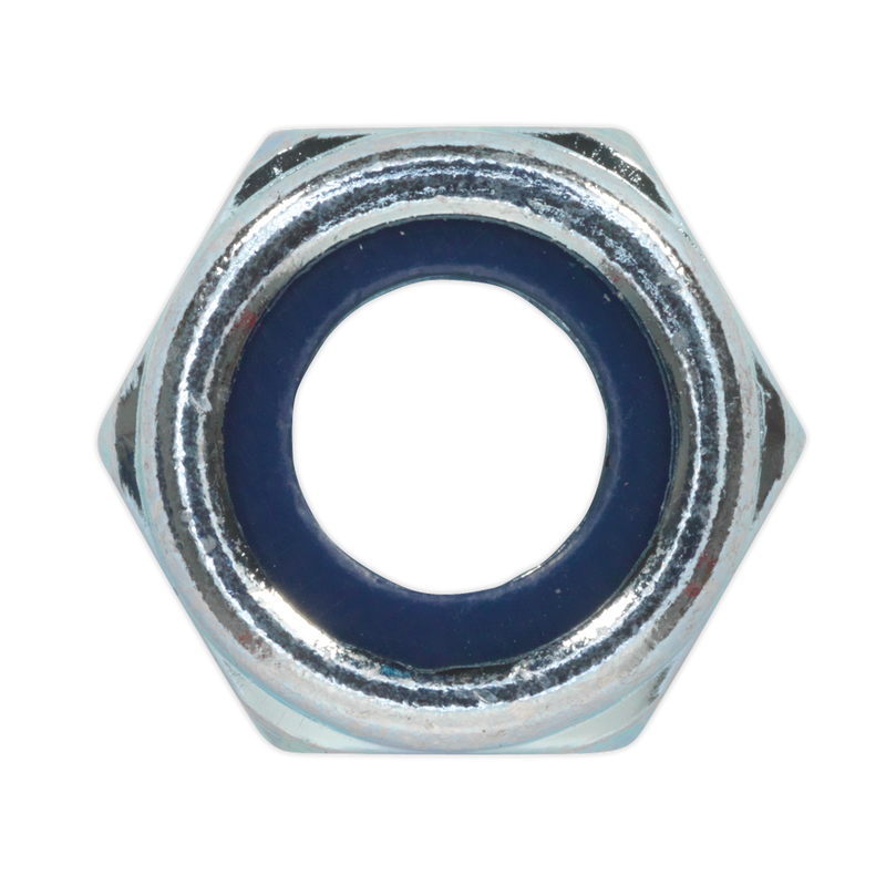 Nylon Lock Nut M10 Zinc DIN 982 Pack of 100 | Pipe Manufacturers Ltd..