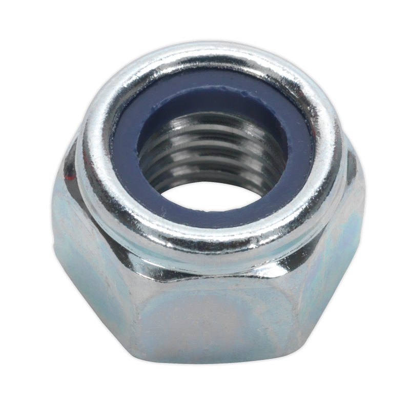 Nylon Lock Nut M12 Zinc DIN 982 Pack of 25 | Pipe Manufacturers Ltd..