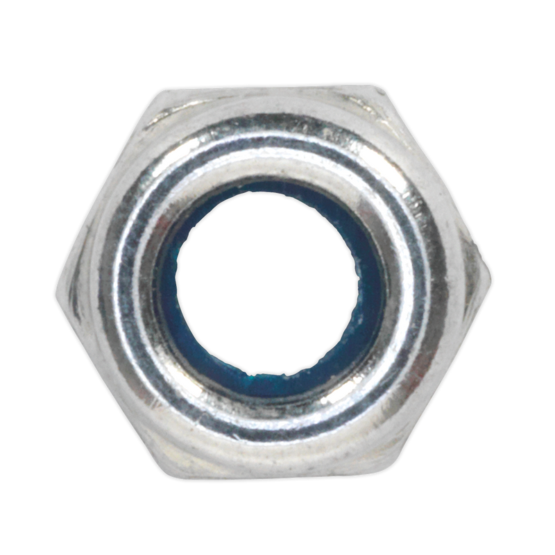 Nylon Lock Nut M4 Zinc DIN 982 Pack of 100 | Pipe Manufacturers Ltd..
