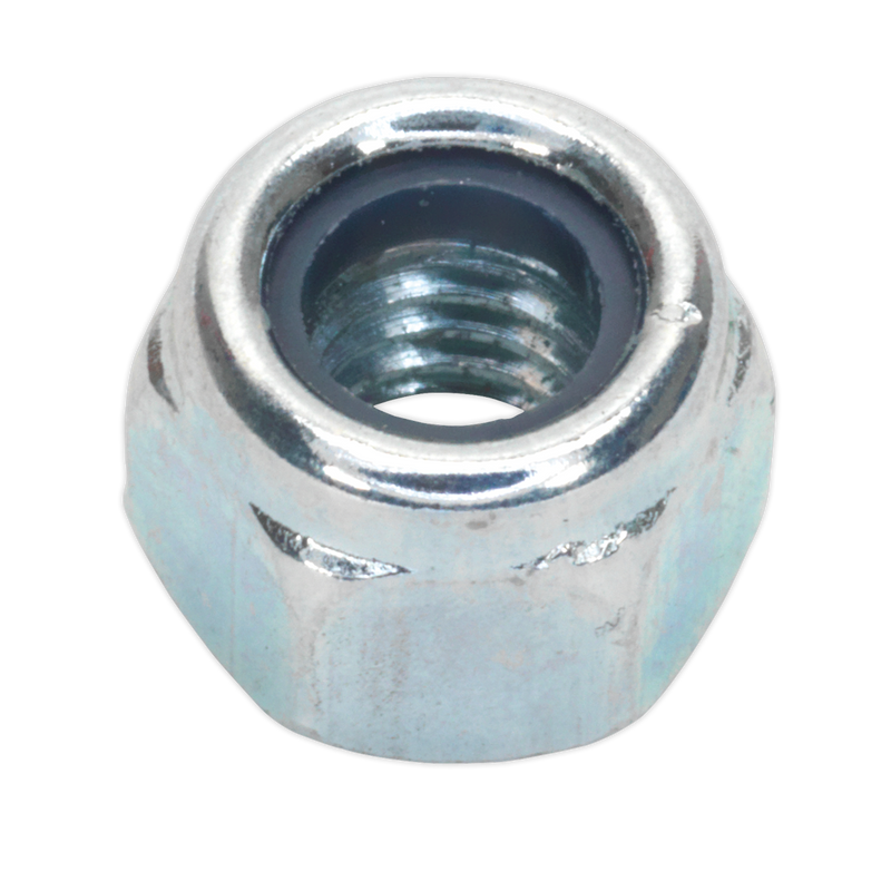 Nylon Lock Nut M6 Zinc DIN 982 Pack of 100 | Pipe Manufacturers Ltd..