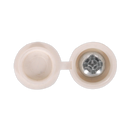 Numberplate Screw with Flip Cap 4.2 x 19mm White Pack of 50 | Pipe Manufacturers Ltd..