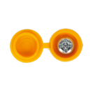 Numberplate Screw with Flip Cap 4.2 x 19mm Yellow Pack of 50 | Pipe Manufacturers Ltd..