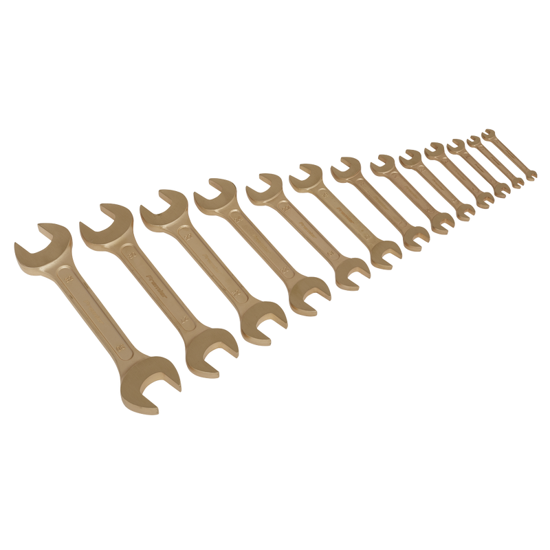 Double Open End Spanner Set 13pc Non-Sparking | Pipe Manufacturers Ltd..