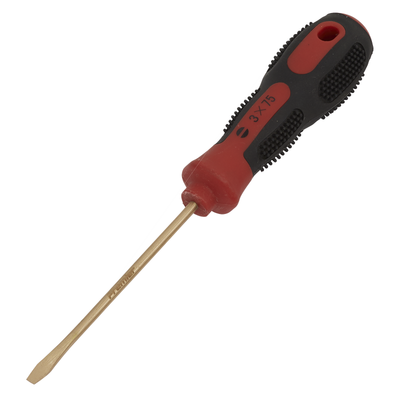 Screwdriver Slotted 3 x 75mm Non-Sparking | Pipe Manufacturers Ltd..