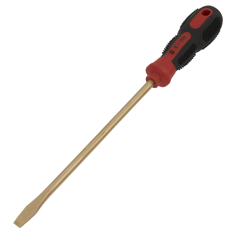 Screwdriver Slotted 8 x 200mm Non-Sparking | Pipe Manufacturers Ltd..