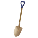 Round Point Shovel 240 x 420 x 990mm Non-Sparking | Pipe Manufacturers Ltd..