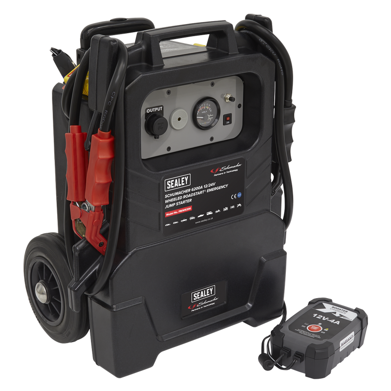 Schumacher¨ Wheeled RoadStart¨ Emergency Jump Starter 12/24V 1500hp | Pipe Manufacturers Ltd..