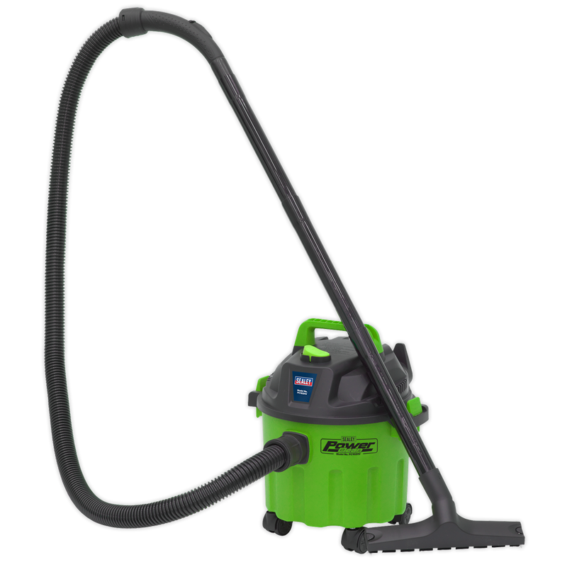 Vacuum Cleaner Wet & Dry 10L 1000W/230V - Hi-Vis Green | Pipe Manufacturers Ltd..