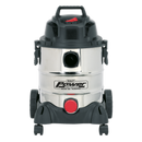 Vacuum Cleaner Industrial Wet & Dry 20L 1250W/230V Stainless Drum | Pipe Manufacturers Ltd..