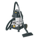 Vacuum Cleaner Industrial Wet & Dry 20L 1250W/110V Stainless Drum | Pipe Manufacturers Ltd..