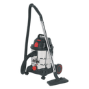 Vacuum Cleaner Industrial 20L 1400W/230V Stainless Drum Auto Start | Pipe Manufacturers Ltd..