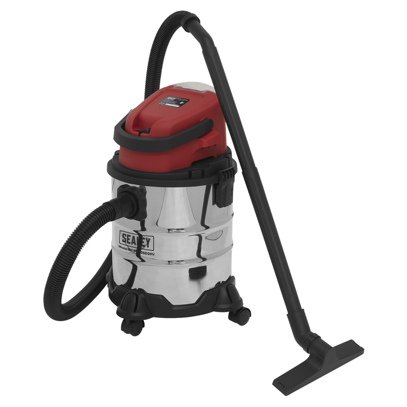 Vacuum Cleaner Cordless Wet & Dry 20L 20V - Body Only | Pipe Manufacturers Ltd..