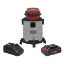 Vacuum Cleaner 20L Wet & Dry Cordless 20V with 2Ah Battery & Charger | Pipe Manufacturers Ltd..