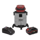 Vacuum Cleaner 20L Wet & Dry Cordless 20V with 4Ah Battery & Charger | Pipe Manufacturers Ltd..